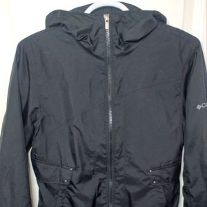 Columbia black windbreaker XS